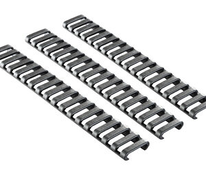 ERGO 18-SLOT LDDR RAIL COVERS 3PK BK