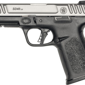 S&W SD40 2.0 40SW 4" FS 14-SH - SILVER SS SLIDE/BLACK POLYMER