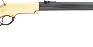 CIMARRON HENRY CIVILIAN 45LC - 24" BRASS FRAME/BLUED WALNUT