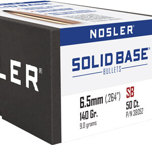 NOSLER BULLETS 6.5MM .264 - 140GR SOLID BASE SP 50CT