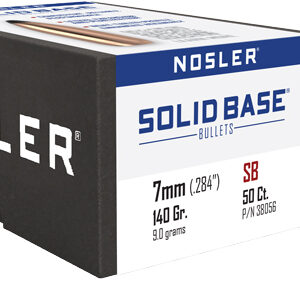 NOSLER BULLETS 7MM CAL .284 - 140GR SOLID BASE SP 50CT