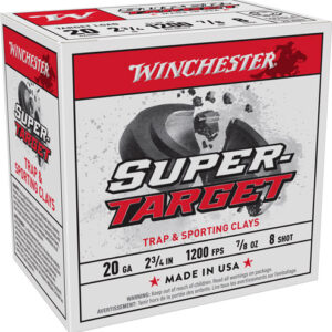 WINCHESTER TARGET 20GA 2.75" - 7/8OZ #8 250RD CASE