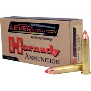 HORNADY LEVERREVOLUTION 45-70 GOVT 325GR FTX 20RD BX 200RD CASE