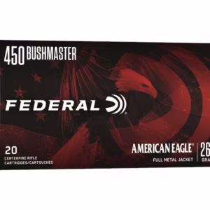 FEDERAL 450 BUSHMASTER 260GR AMERICAN EAGLE FMJ 20RD/BX 10BX/CS