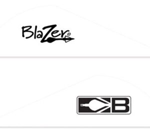 BOHNING BLAZER VANES - 2" SOLID WHITE 100PK