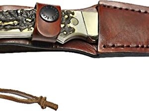 UNCLE HENRY KNIFE STAGLON 2.8" - BLADE W/LEATHER SHEATH