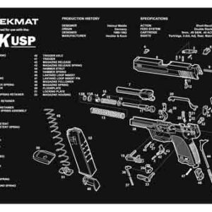 TEKMAT ARMORERS BENCH MAT - 11"x17" HECKLER & KOCH USP