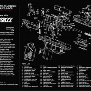 TEKMAT ARMORERS BENCH MAT - 11"x17" RUGER SR-22 PISTOL