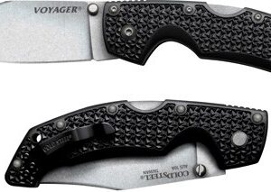 COLD STEEL LARGE VOYAGER 4" - PLAIN EDGE BLADE CLIP FOLDER