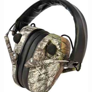 CALDWELL E-MAX EAR MUFF LOW- - PROFILE ELECTRONIC MOBU CAMO
