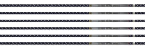 EASTON ARROW 4MM FMJ 340 - 6-PACK W/ 2" BLAZER VANES