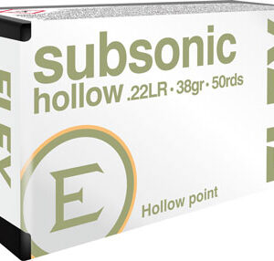 ELEY SUBSONIC 22LR 38GR HP - 50RD 100BX/CS