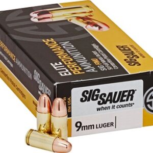SIG AMMO 9MM 124GR FMJ 50RD - 10BX/CS