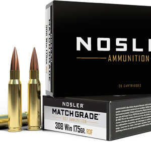 NOSLER MATCH GRADE 308 WIN - 175GR HPBT 20RD 10BX/CS