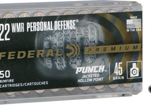 FEDERAL PUNCH 22WMR 45GR JHP - 50RD 60BX/CS