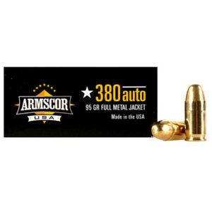 ARMSCOR AMMO 380ACP 95GR FMJ 50/20