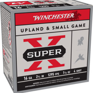 WINCHESTER SUPER-X 16GA 2.75" - 1-1/8OZ #4 1295FPS 25RD 10BX/C