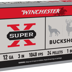 WINCHESTER SUPER-X 12GA 3" - #1 BUCK 24 PELLETS 5RD 50BX/CS