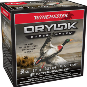 WINCHESTER DRYLOK 20GA #4 - 2.75" 3/4OZ 25RD 10BX/CS
