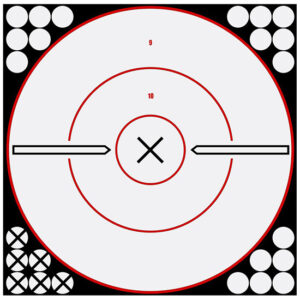 BC SHOOT-N-C WHITE/BLK 12 BULLS-EYE X 5PK