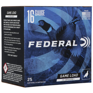 FED GAME-SHOK HI-BRASS 16GA 1-1/8OZ #4 25/10