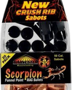 HARVESTER SCORPION 50CAL 260GR - .451 FUNNEL POINT SABOT 20PK