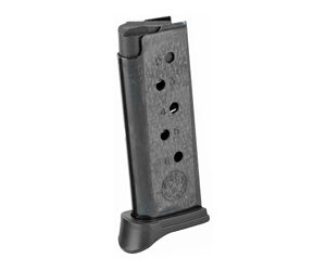 MAG RUGER LCP 380ACP 6RD BL W/EXT