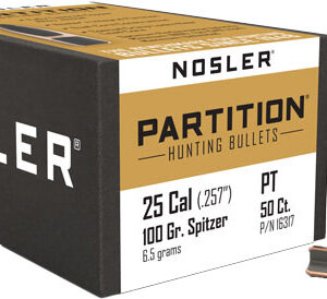 NOSLER BULLETS 25 CAL .257 - 100GR PARTITION 50CT