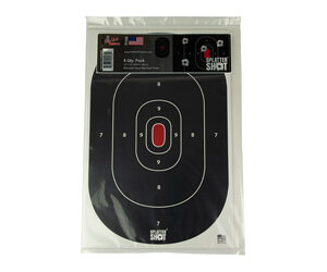 PROSHOT 12X18 SILH SS BLACK 8PK