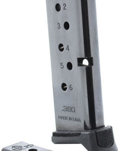 CPD MAGAZINE RUGER LCP - 380ACP 6RD GLOSS BLACK