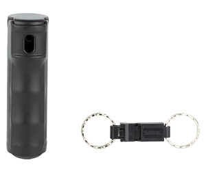 SABRE SPRAY KEY RING/WHISTLE .54 BLK