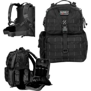 GPS TACTICAL RANGE BACKPACK - W/WAIST STRAP BLACK NYLON