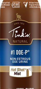 TINKS DEER LURE #1 DOE-P NON - ESTRUS HOT SHOT MIST 3OZ. AERO