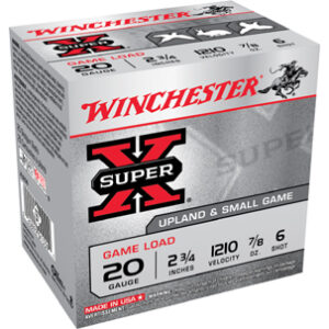 WIN SUPER-X UPLAND 20GA 2.75 7/8OZ #6 25/10
