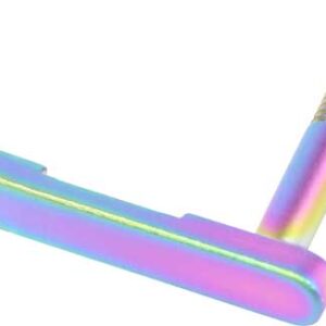 GUNTEC AR15 MAG CATCH LEVER - MATTE RAINBOW PVD COATED