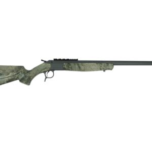 CVA Scout V2 TD Rifle .450 Bushmaster Single Shot 25" Sniper Grey Cerakoted Threaded Barrel Camo Stock
