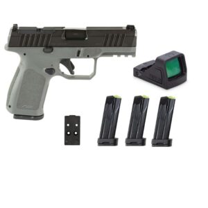 Rost Martin RM1C Handgun Bundle 9mm Luger 10rd (4) Magazines 4" Barrel Gray Viridian Red Dot Pistol Case CA Compliant