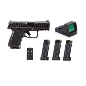 Rost Martin RM1S Handgun 9mm Luger 10(4)rd Magazines 3.6" Barrel Black Black Viridian Red Dot Pistol Case CA Compliant