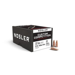 Nosler Custom Competition Rifle Bullets .22 cal .224" 52 gr HPBT 250/ct