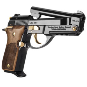 MC14T TipUp 380ACP 3.81" Blk/Gold WoodGrip 13rd
