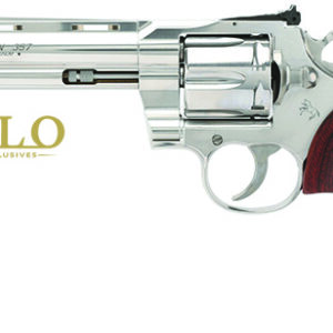 Python 357 Mag 6", Sna ke Scale Walnut Grips