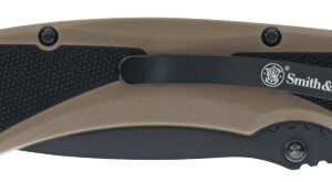 S&W KNIFE EXTREME OPS SPRING - AST 3.25" BLACK/POLY GRIP