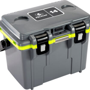 PELICAN COOLERS IM 14 QUART - DKGRAY/GREEN W/DRY STORAGE