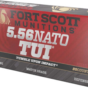 FORT SCOTT 5.56X45 62GR TUI - SOLID COPPER 20RD 25BX/CS