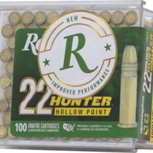 REMINGTON GOLDEN HUNTER 22LR - 40GR PLATED HP 100RD 50BX/CS