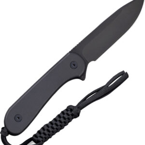 CIVIVI KNIFE ELEMENTUM 3.98" - FIXED BLACK G10/BLACK D2
