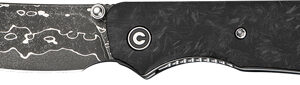CIVIVI KNIFE CRABBY 2.7" - SHREDDED CARBON FIBER DAMASCUS
