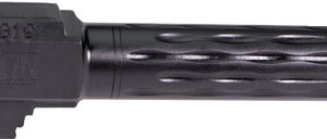 FAXON FITS GLOCK 19 BARREL 9MM - FLAME FLUTED NON THREADED BLK