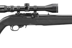 RUGER 10/22 22LR 18.5" - BLACK POLYMER STOCK W/SCOPE
