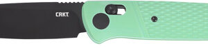 CRKT COUNTERPART 3.38" PLAIN - EDGE AQUA CROSSBAR LOCK